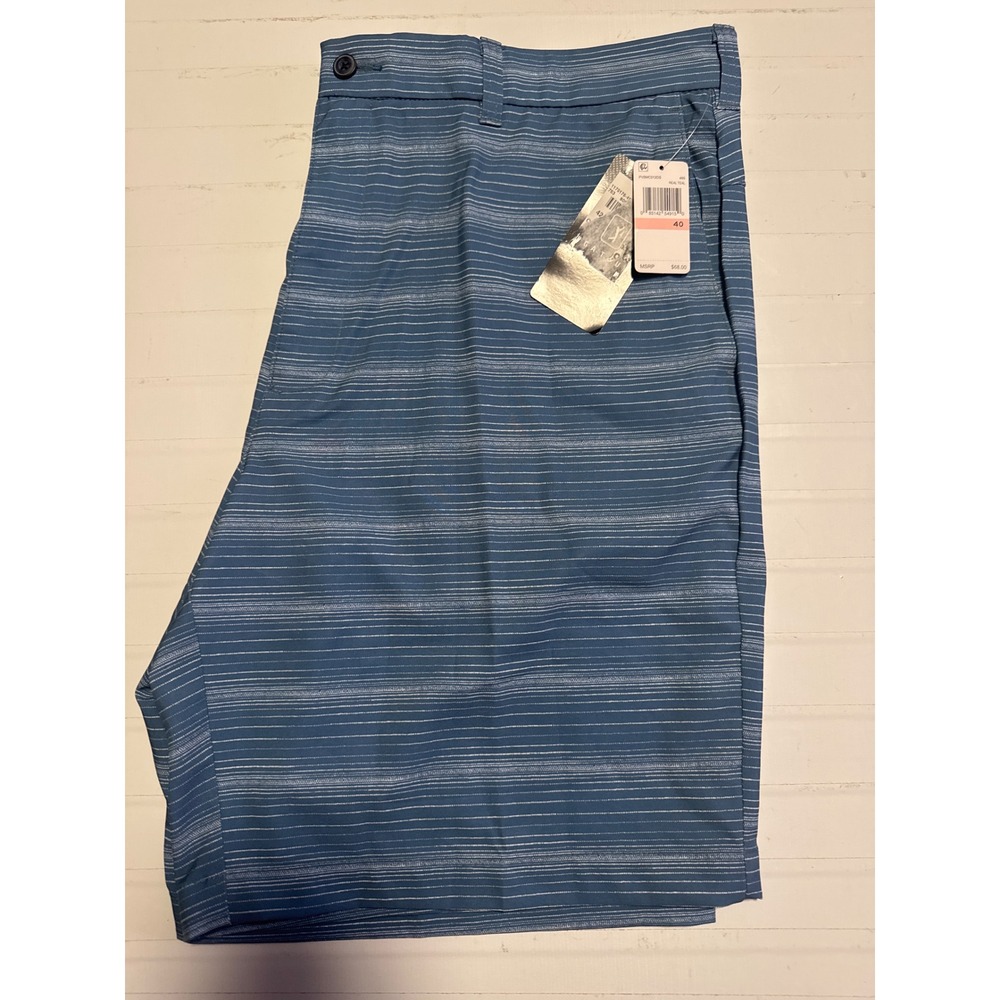 NWT PGA Tour Golf Shorts Mens 40 Teal New Stretch Active Waistband PVBMC012DS